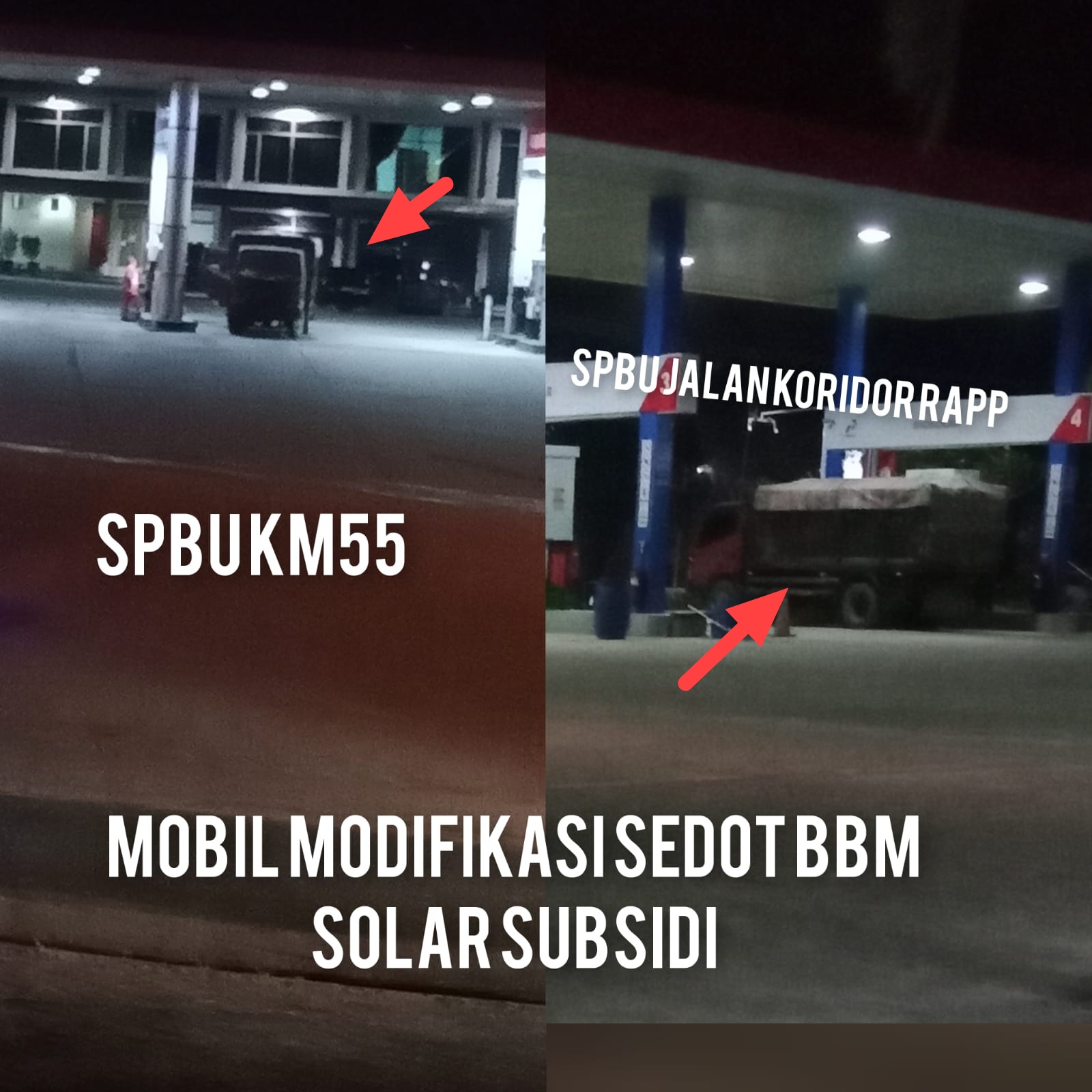 SPBU KM 55 Nomor 14.283.681 Layani Mafia BBM Subsidi, Di duga Gunakan Barcode Bodong